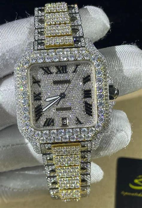 fake bust down watch mens|bust down watch real diamond.